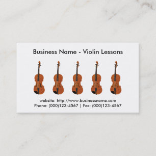 Business Card: Violin Lessons Business Card