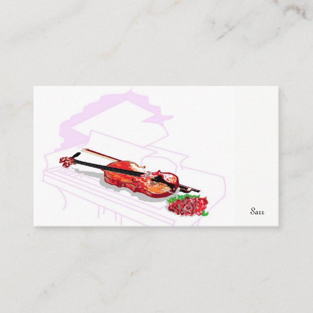 Business Card Violin within Piano (Front)