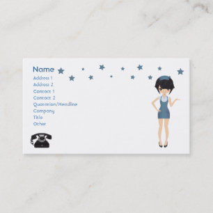 Business card waitress