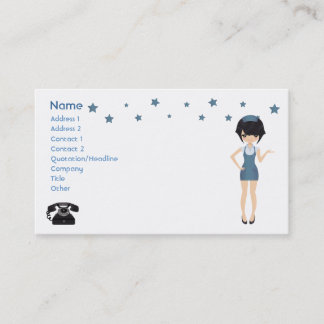 Business card waitress