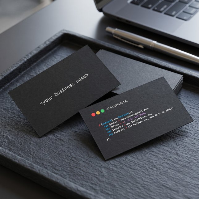Business Card - Web developer style  (Creator Uploaded)