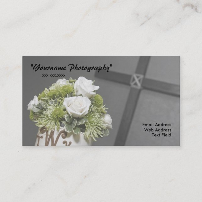 Business card, Wedding Photography Business Card (Front)