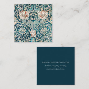 BUSINESS CARD : WILLIAM MORRIS BOTANICAL PATTERN