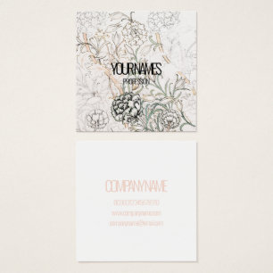 BUSINESS CARD : WILLIAM MORRIS : WILD TULIP