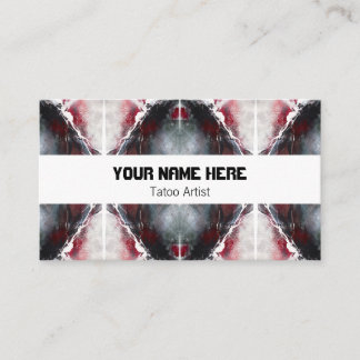 Business card with abstract pattern