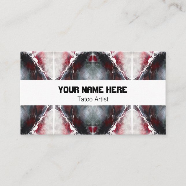 Business card with abstract pattern (Front)
