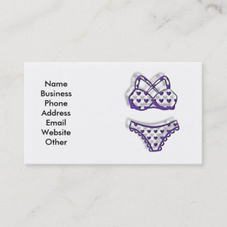 Business Card with Bikini Bathing Suit