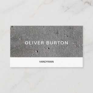 Business card with concrete texture.