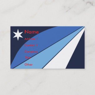 Business Card with Flag of Columbia, SC