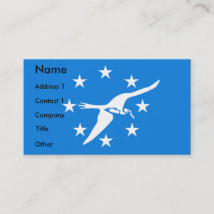 Business Card with Flag of Corpus Christi, U.S.A.