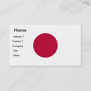 Business Card with Flag of Japan