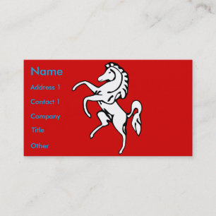 Business Card with Flag of Kent, England