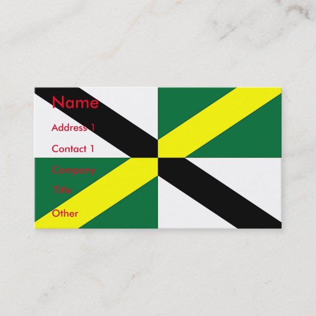 Business Card with Flag of Monterey, California (Front)