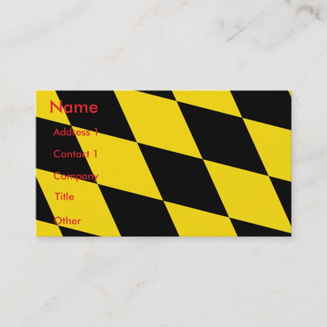 Business Card with Flag of Munich, Germany (Front)