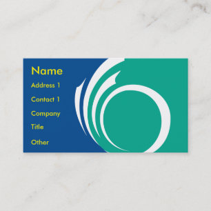 Business Card with Flag of Ottawa, Canada