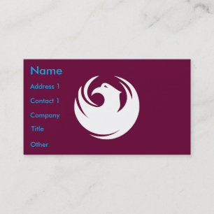 Business Card with Flag of Phoenix City, Arizona