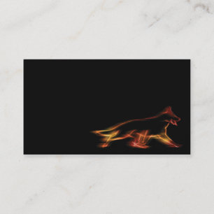 Business Card with German Shepherd Dog