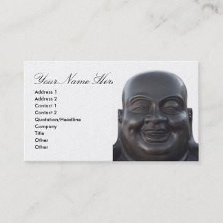 Business Card with Head of Buddha