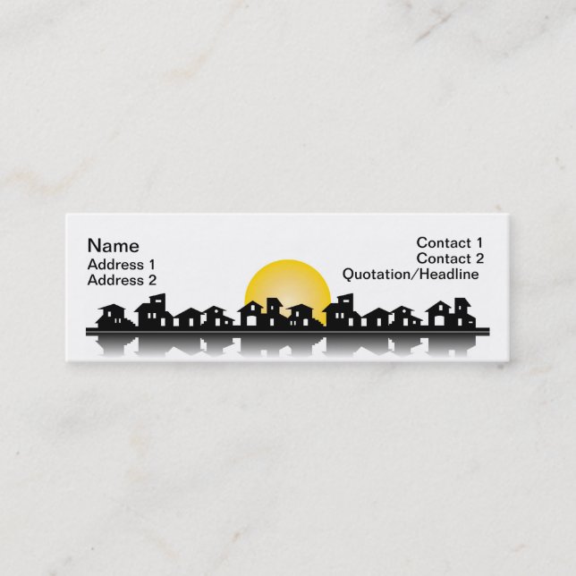 Business Card with houses (Front)