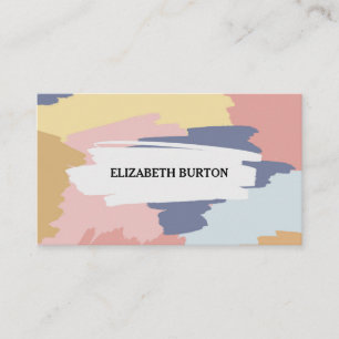 Business card with modern background.