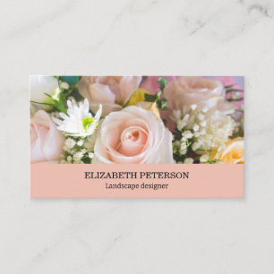 Business card with nature background.
