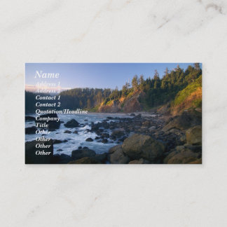 Business card with photo.