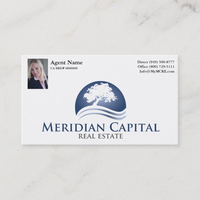 Business Card with Photo- Standard White Finish (Front)
