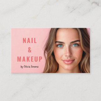 Business card with photo women