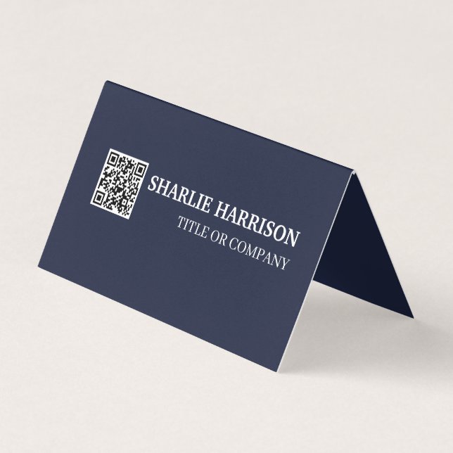 Business Card with QR Code (Front)