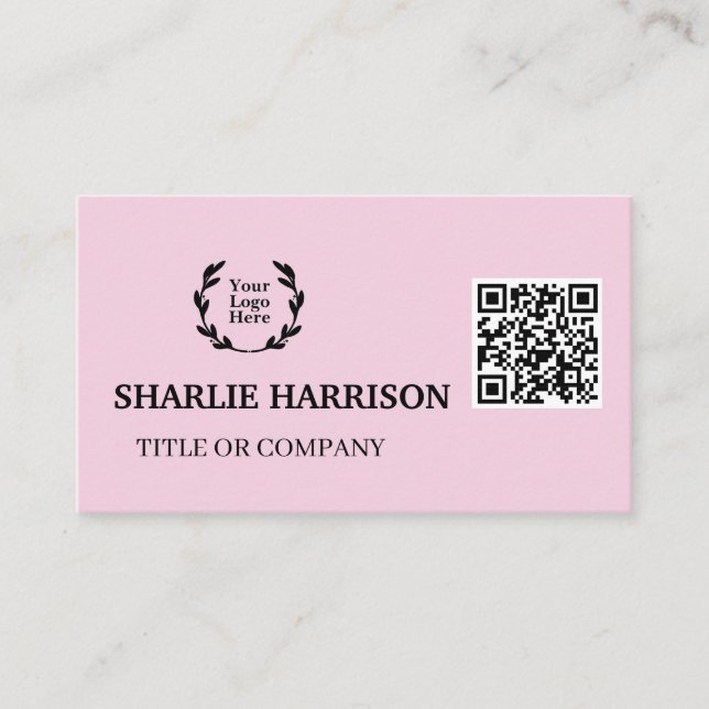 Business Card with QR Code (Front)