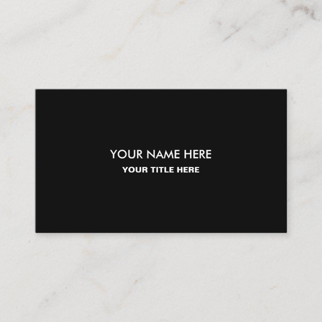 Business Card with QR Code | Black Modern Design (Front)