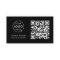 Business Card with QR Code | Black Modern Design