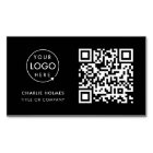 Business Card with QR Code | Black Modern Design