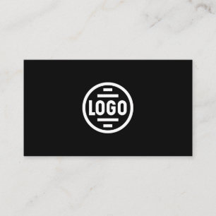 Business Card with QR Code   Black Modern Design
