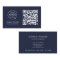 Business Card with QR Code | Navy Blue Design