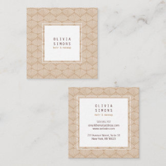 Business Card with retro shells pattern.