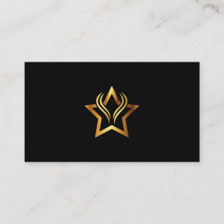 Business Card with star logo