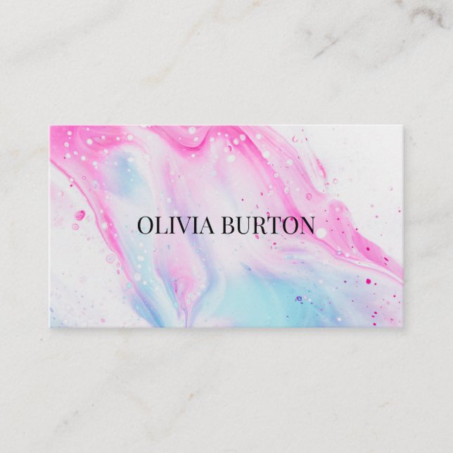 Business card with stripe. (Front)