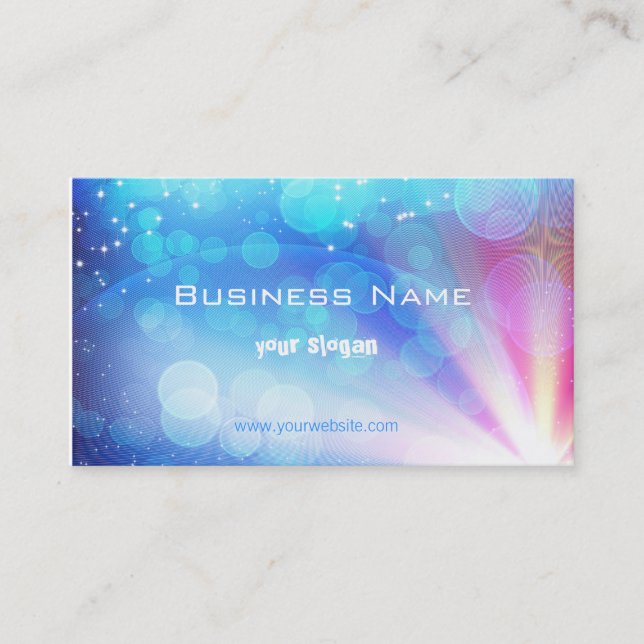 Business card with stunning abstract light (Front)