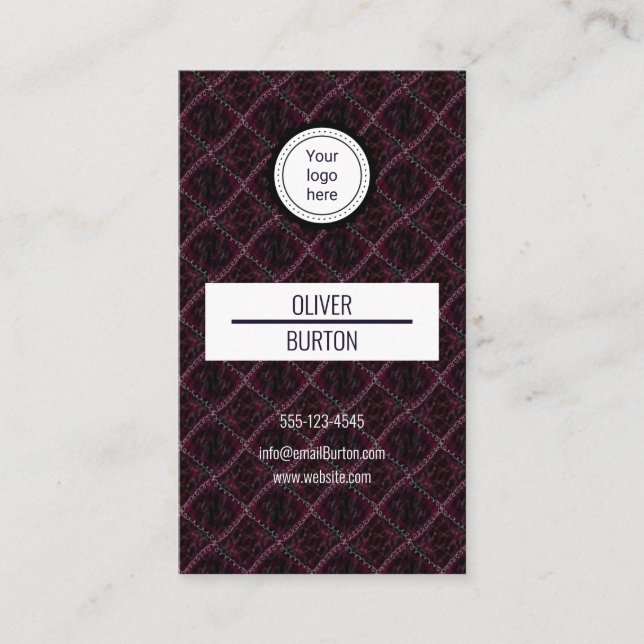 Business card with texture background (Front)