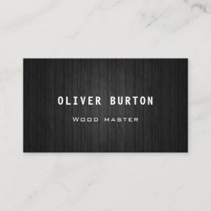 Business card with wood texture.