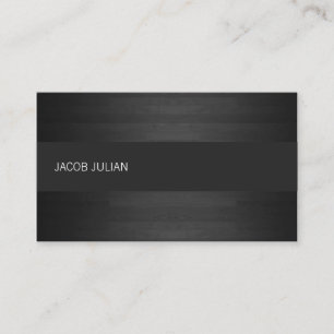 Business Card - Wood Floor Black