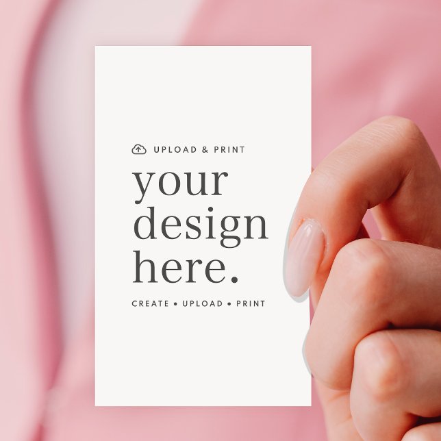 Business Card Your Design Upload (Your own card creation, simply upload your photo or design artwork from Photoshop, Canva & more!)