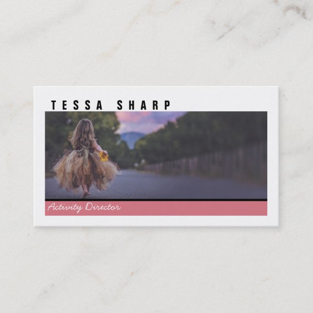 Business Card Your Photo Custom Template Art (Front)