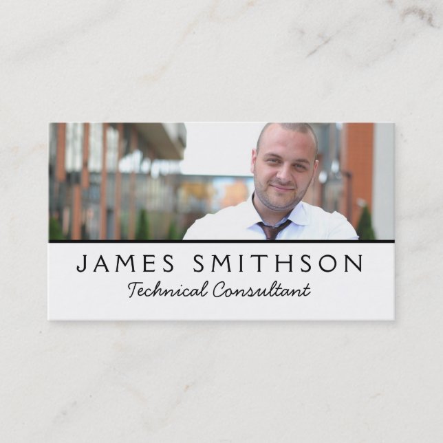 Business Card Your Photog Custom Template Plain (Front)