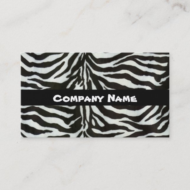 Business Card Zebra (Front)