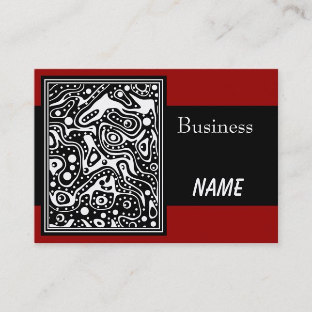 Business Card Zizzago Australian Trail Red (Front)