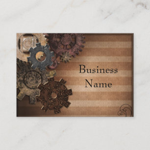 Business Card Zizzago Steampunk Design