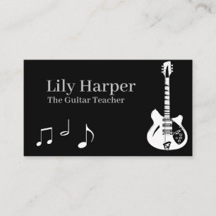 Business CardGuitar Teacher   Electric & Acoustic  Calling Card