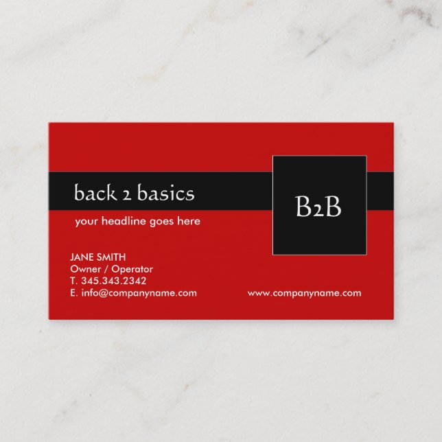 Business Cards - B2B (Front)